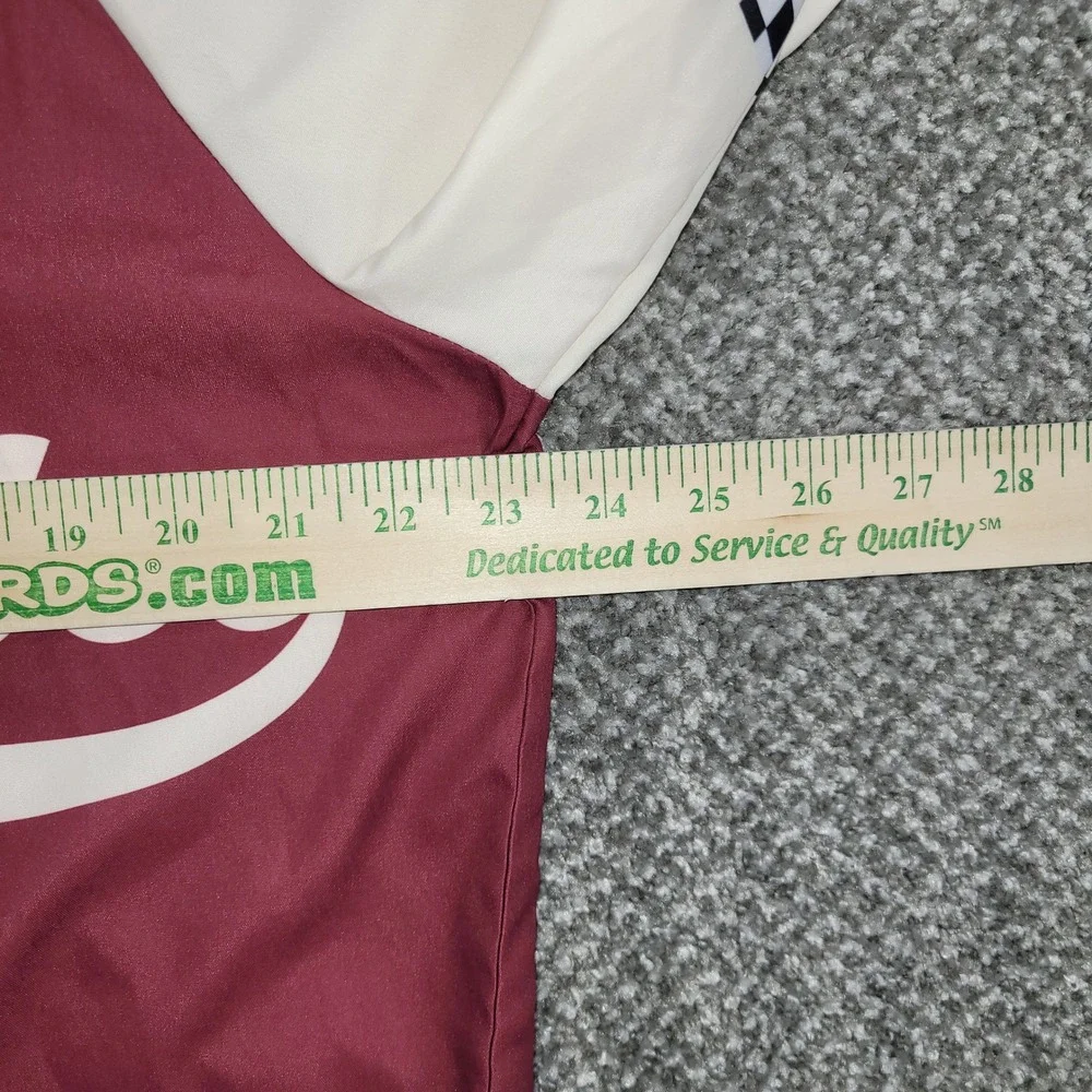 Romwe Los Angeles California Graphic Windbreaker Jacket Burgundy 66 Mens M NWT
